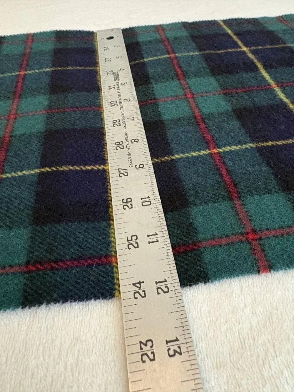Polo Ralph Lauren Lambswool Tartan Plaid Scarf Made Italy Pony Green Navy Preppy